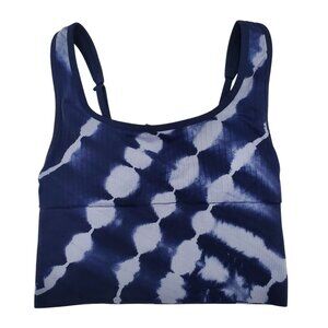 Victoria's Secret PINK Active Seamless Lightly Lined Blue Tie‎ Dye Yoga Bra XS